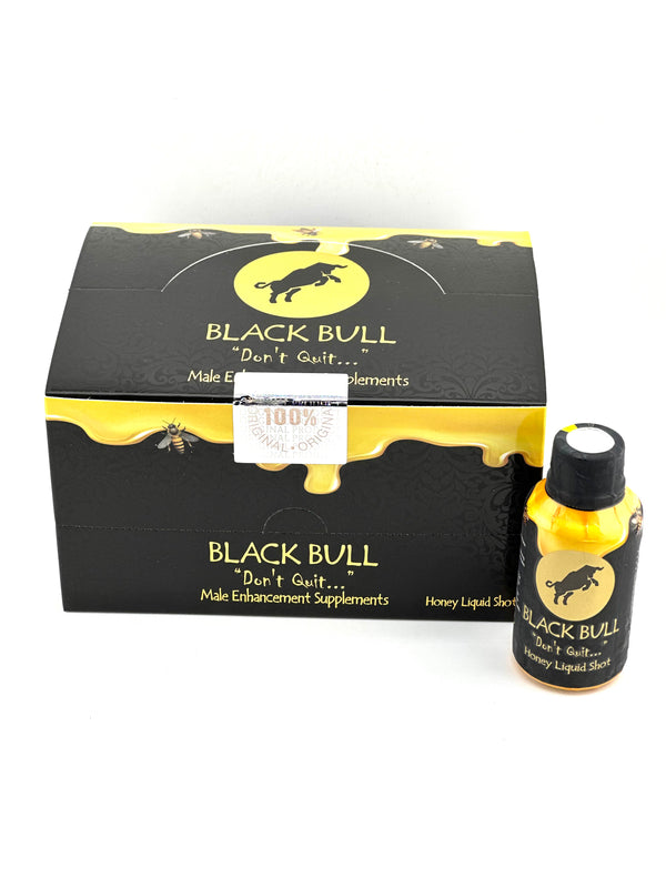 Black Bull Shot Liquid For Man 12ct - Premium  from H&S WHOLESALE - Just $30! Shop now at H&S WHOLESALE
