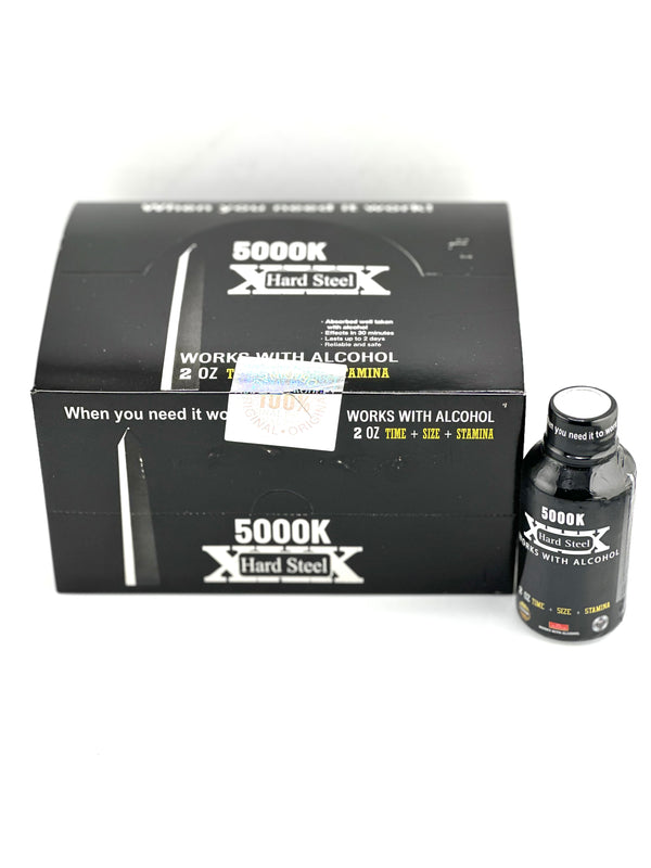 Hard Steel 5000k Liquid Shots For Man 12ct - Premium  from H&S WHOLESALE - Just $24! Shop now at H&S WHOLESALE