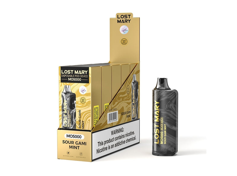 Lost Mary Black Gold MO5000 Puffs 5ct Display disposable Vape - Premium  from H&S WHOLESALE - Just $32.50! Shop now at H&S WHOLESALE