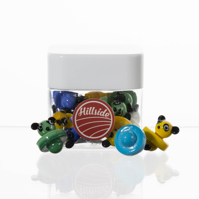 Hillside Penda Glass Carb Cap 12ct Jar CCG-048 - Premium  from H&S WHOLESALE - Just $35! Shop now at H&S WHOLESALE