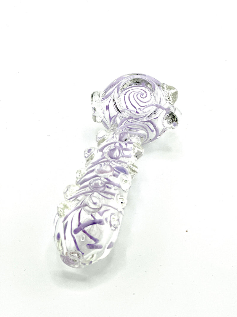 Assorted colors Design Glass Hand Pipe 1 ct