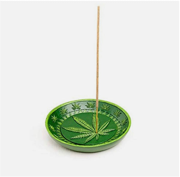 420 Leaf Incense Holder 1ct #2848 - Premium  from H&S WHOLESALE - Just $4.99! Shop now at H&S WHOLESALE
