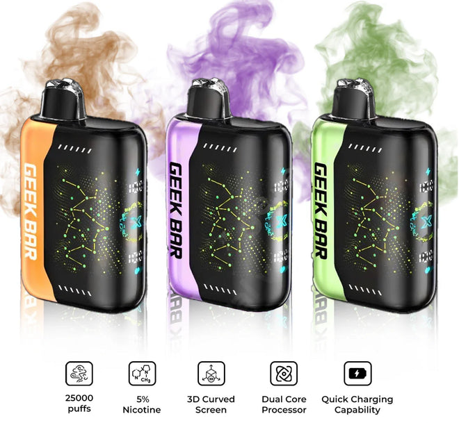 Geek Bar Pulse X Edition 5% Nicotine 25,000 Puffs Disposable Vape 5ct Box - Premium  from H&S WHOLESALE - Just $55! Shop now at H&S WHOLESALE