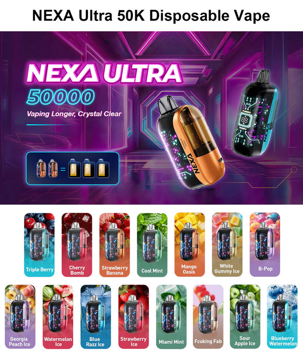 NEXA Ultra 50,000 Puffs InvisaCloud Edition 20ml 5ct Display Box - Premium  from H&S WHOLESALE - Just $45! Shop now at H&S WHOLESALE