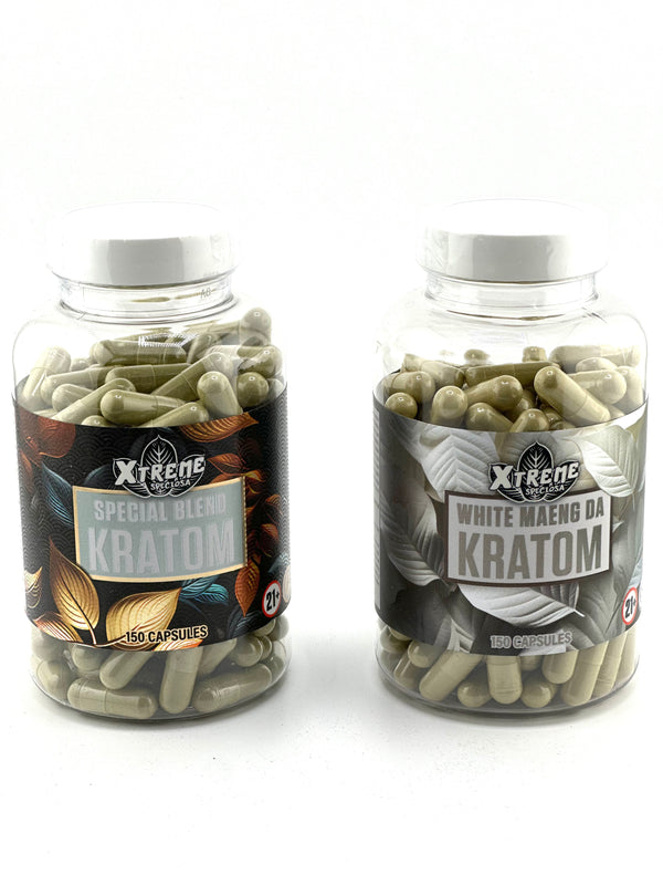 Kratom Xtreme Speciosa 150ct Capsule Jar - Premium  from H&S WHOLESALE - Just $10.75! Shop now at H&S WHOLESALE