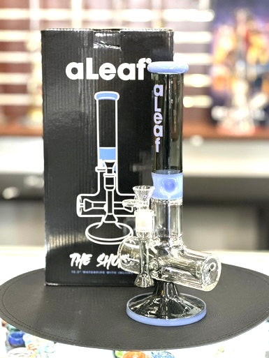 Aleaf The Shortie 12.2” WATERPIPE With Perc Green# AL2078-PI - Premium  from H&S WHOLESALE - Just $40! Shop now at H&S WHOLESALE