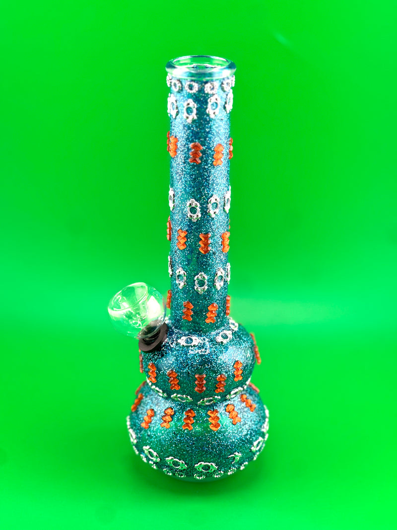 IDGAF Glizy Glitter Water Pipe Jaipura Jar - Premium  from H&S WHOLESALE - Just $75! Shop now at H&S WHOLESALE