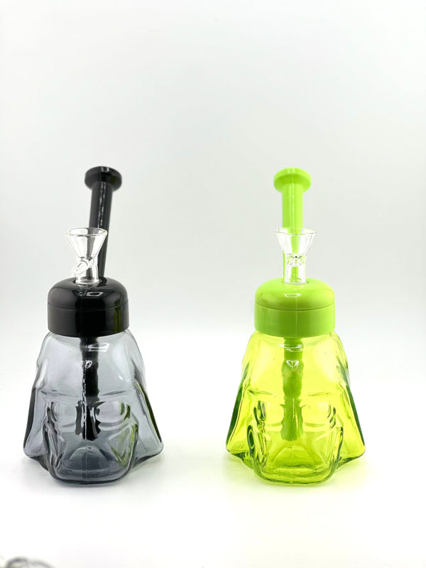 Vader’s Water Glass Pipe With Mouth Piece 1ct #PCL8368 - Premium  from H&S WHOLESALE - Just $10! Shop now at H&S WHOLESALE