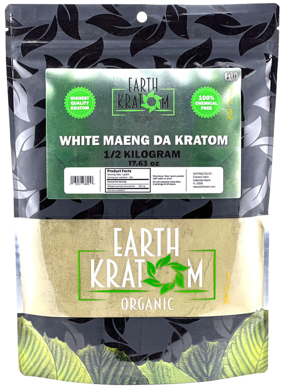 Earth Kratom 1/2 Kilogram Powder 5ct Bag ￼ - Premium  from H&S WHOLESALE - Just $30! Shop now at H&S WHOLESALE