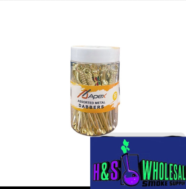 Apex Assorted Metal Dabbers 32ct Jar - Premium  from H&S WHOLESALE - Just $12! Shop now at H&S WHOLESALE