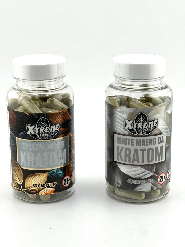 Kratom Xtreme Speciosa 65ct Capsule Jar - Premium  from H&S WHOLESALE - Just $5.50! Shop now at H&S WHOLESALE