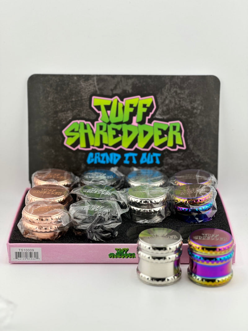 Tuff Shredder Grind It Out Mini Tobacco Grinder 4pc 12ct Display