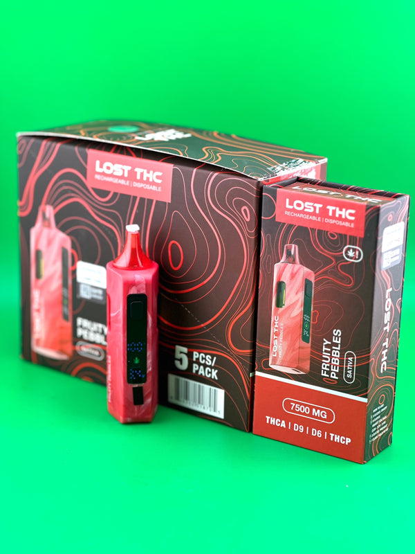 Lost THC V2 7.5g THC-A + D9 + D6 + THC-P Live Resin 5ct Disposable Vape - Premium  from H&S WHOLESALE - Just $120! Shop now at H&S WHOLESALE