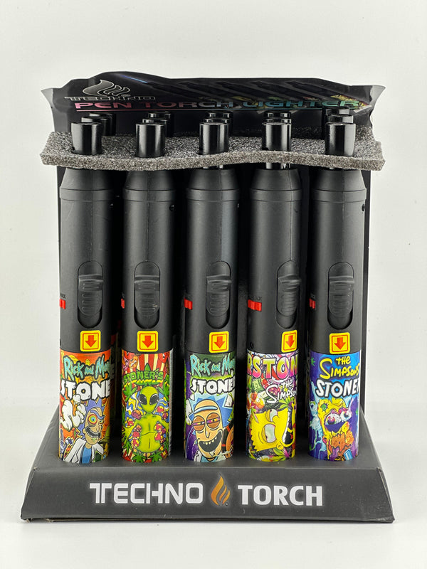 Techno Torch Pen Torch Lighter 15ct Display