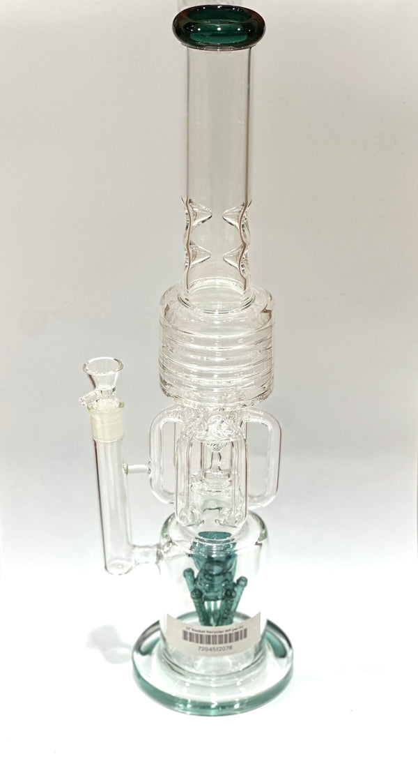 22’’ Rocket Recycler Green Water Pipe 1ct - Premium  from H&S WHOLESALE - Just $70! Shop now at H&S WHOLESALE