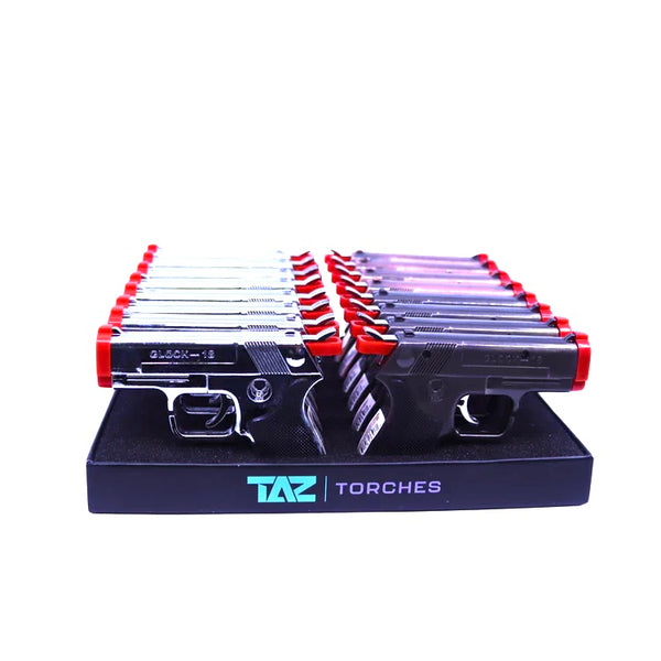 TAZ Torches Large Pistol Double Torch 16ct Display #TT-48 - Premium  from H&S WHOLESALE - Just $53! Shop now at H&S WHOLESALE