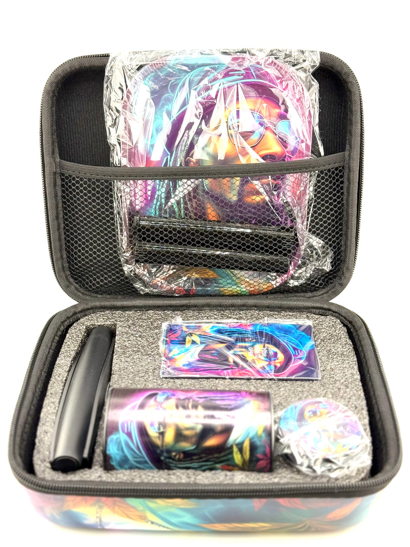 Cigarette Case + Roller Smoking Set 7pc 1ct Bag (EVA Bag) - Premium  from H&S WHOLESALE - Just $17! Shop now at H&S WHOLESALE