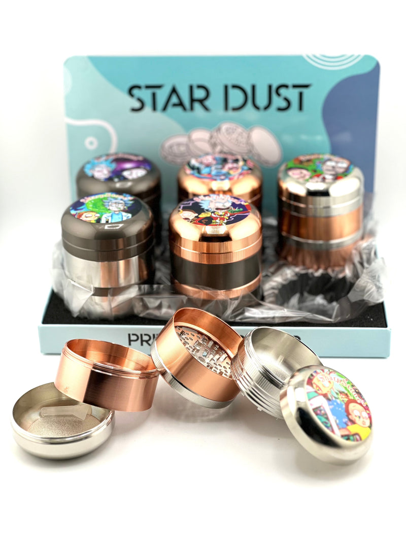 Star Dust Tobacco Grinder ￼4pc 6ct Display SD-111D Different design ￼ - Premium  from H&S WHOLESALE - Just $51.75! Shop now at H&S WHOLESALE