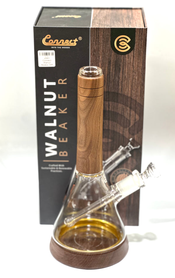 12’’ Connect Walnut Beaker Water Pipe 1ct - Premium  from H&S WHOLESALE - Just $80! Shop now at H&S WHOLESALE