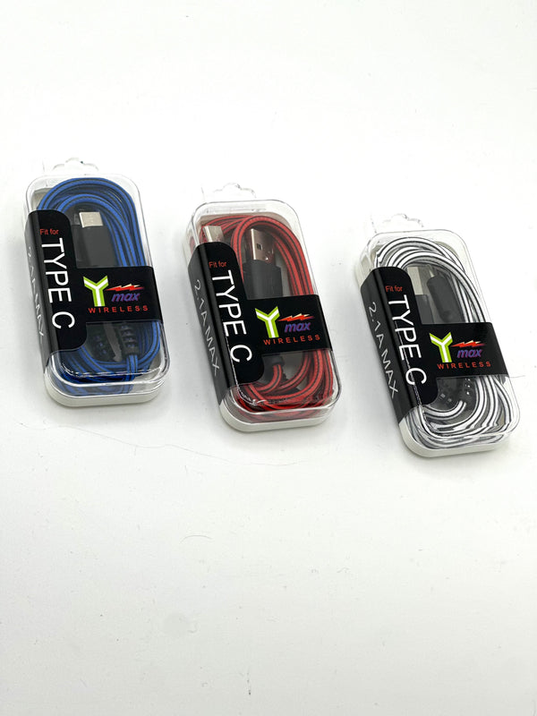Y-MAX Wireless Chargers 20ct Display Box Type-C To USB Cable Mixed Colors - Premium  from H&S WHOLESALE - Just $40! Shop now at H&S WHOLESALE
