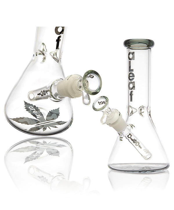 8" aLeaf® Essential Beaker Glass Pipe w/Carrying Case 1ct #AL1033
