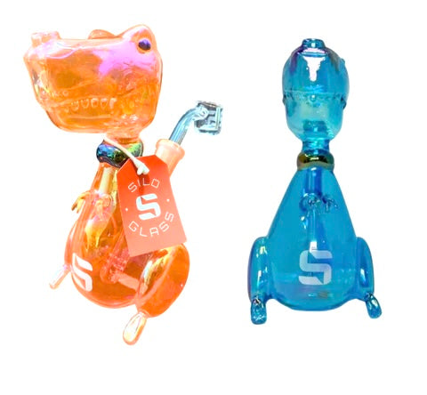 Slio Glass Water Pipe 6” Dinosaur 1ct #SLIO-100 - Premium  from H&S WHOLESALE - Just $22! Shop now at H&S WHOLESALE