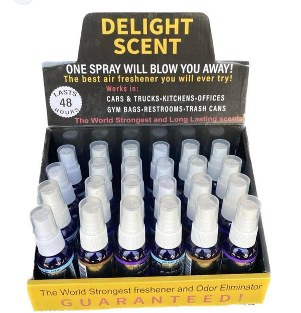Delight Scent Air Freshner 24ct Display - Premium  from H&S WHOLESALE - Just $25! Shop now at H&S WHOLESALE