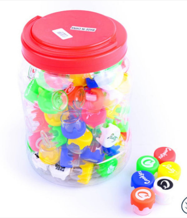 Mini Design Silicone Glass Container 100pc Jar Mixed - Premium  from H&S WHOLESALE - Just $59.99! Shop now at H&S WHOLESALE