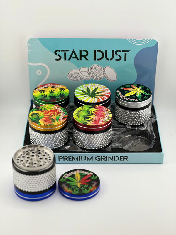 Star Dust Tobacco Grinder 420 Leaf 6ct Display #SD-102B - Premium  from H&S WHOLESALE - Just $49.95! Shop now at H&S WHOLESALE