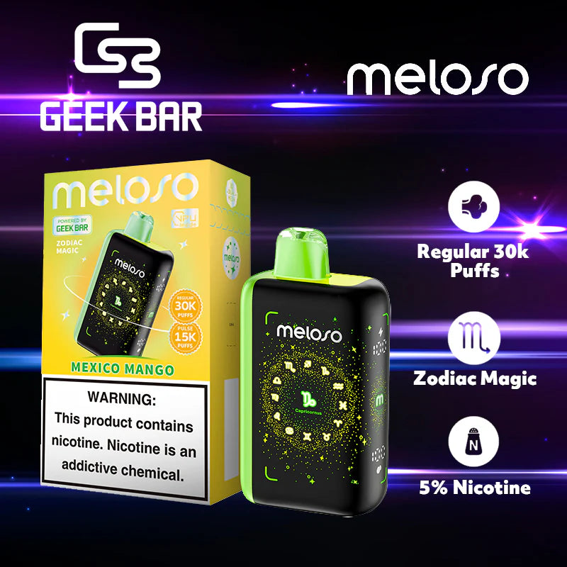 Geek Bar Meloso Bar 30,000 Puffs 10ML 5ct Box Disposable Vape - Premium  from H&S WHOLESALE - Just $57.50! Shop now at H&S WHOLESALE