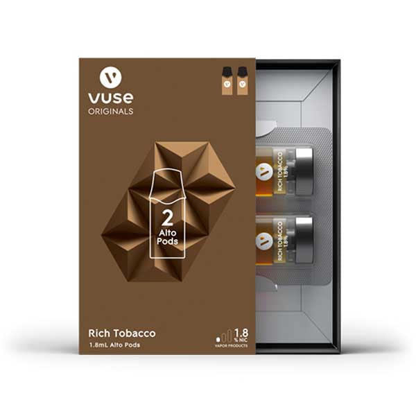 Vuse Alto Pods Rich Tobacco 5pk Display 1ct Box - Premium  from H&S WHOLESALE - Just $62.85! Shop now at H&S WHOLESALE