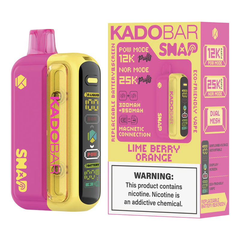 Kado Bar Snap 5% 25k Puffs Kit Disposable 5ct - Premium  from H&S WHOLESALE - Just $47.50! Shop now at H&S WHOLESALE