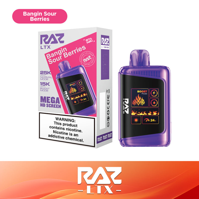 RAZ LTX25000 Puffs Mega 50mg 16ml 5ct Display disposable Vape - Premium  from Limit One Of Each - Just $55! Shop now at H&S WHOLESALE