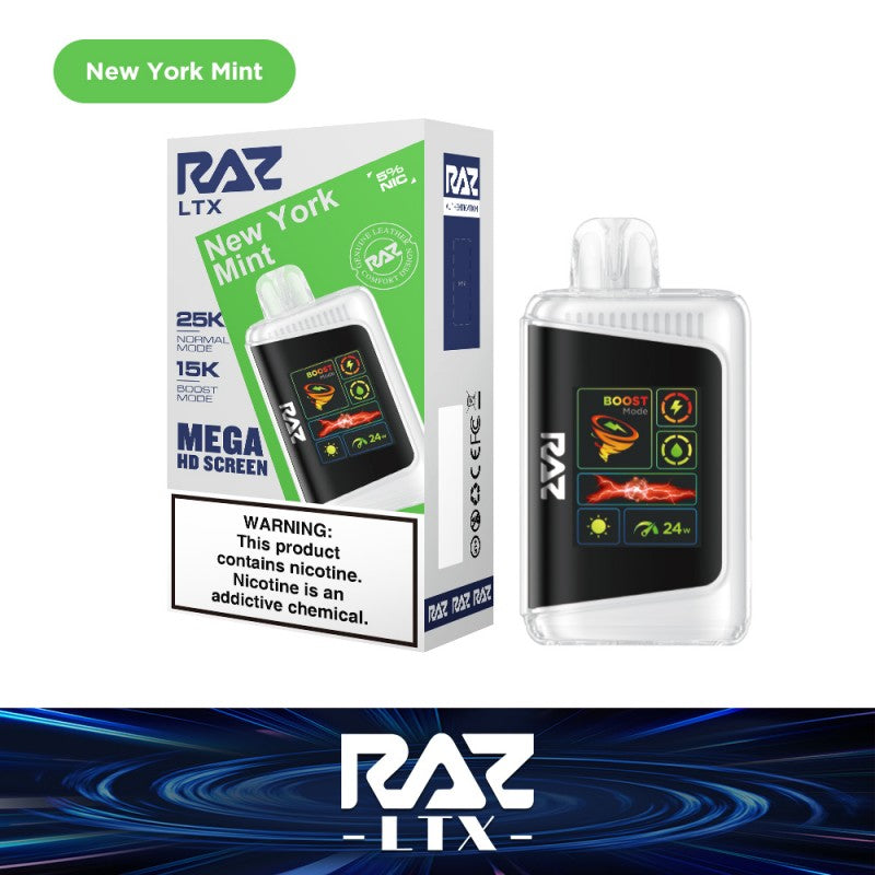 RAZ LTX25000 Puffs Mega 50mg 16ml 5ct Display disposable Vape - Premium  from Limit One Of Each - Just $55! Shop now at H&S WHOLESALE