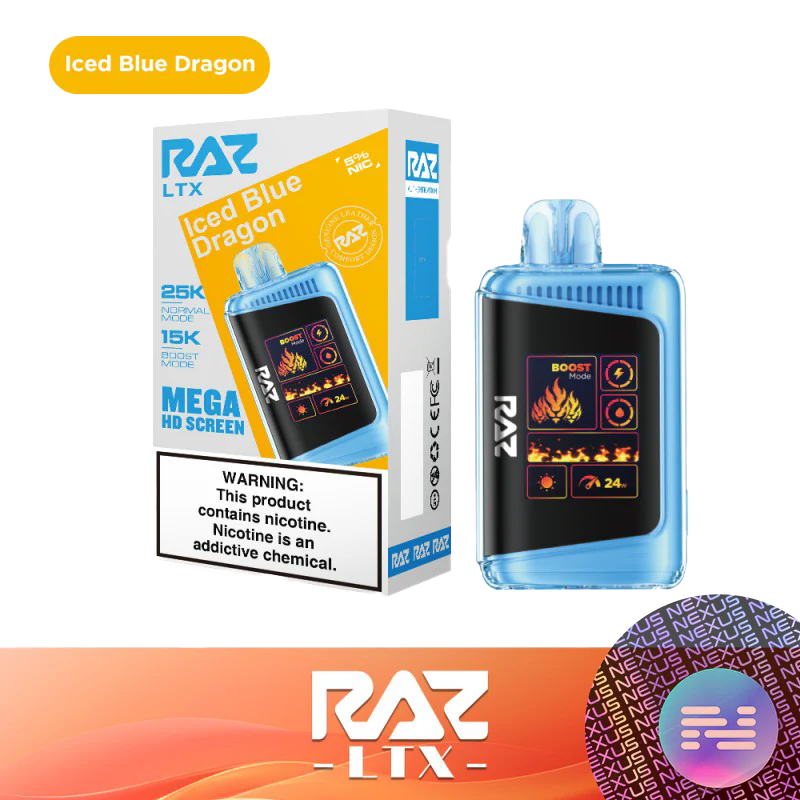 RAZ LTX25000 Puffs Mega 50mg 16ml 5ct Display disposable Vape - Premium  from Limit One Of Each - Just $55! Shop now at H&S WHOLESALE