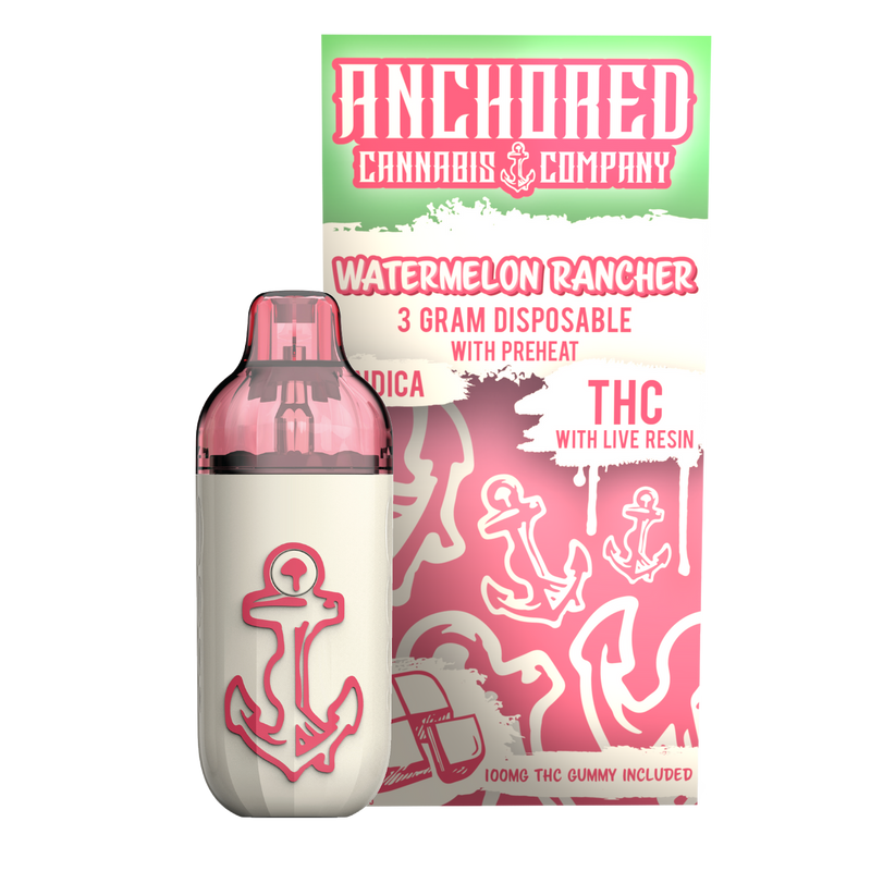 Anchored THC-A 3g Disposable Vape 1ct Box - Premium  from H&S WHOLESALE - Just $19! Shop now at H&S WHOLESALE