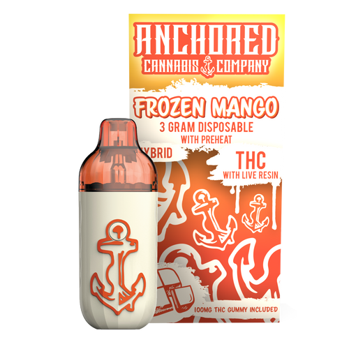 Anchored THC-A 3g Disposable Vape 1ct Box - Premium  from H&S WHOLESALE - Just $19! Shop now at H&S WHOLESALE