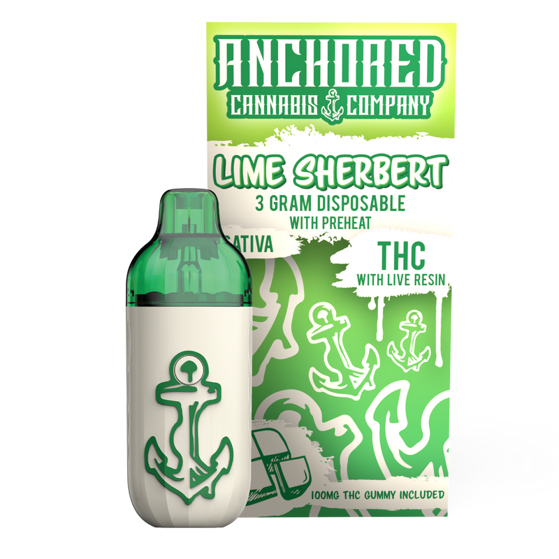 Anchored THC-A 3g Disposable Vape 1ct Box - Premium  from H&S WHOLESALE - Just $19! Shop now at H&S WHOLESALE