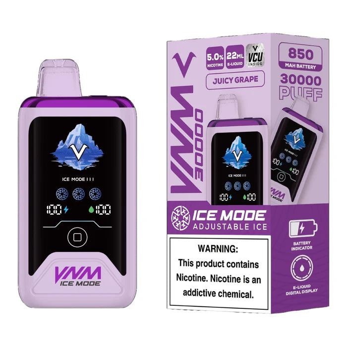 VNM Ice Mode 30,000 Puffs With Touch To Adjust Ice Mode 5ct Box - Premium  from H&S WHOLESALE - Just $50! Shop now at H&S WHOLESALE