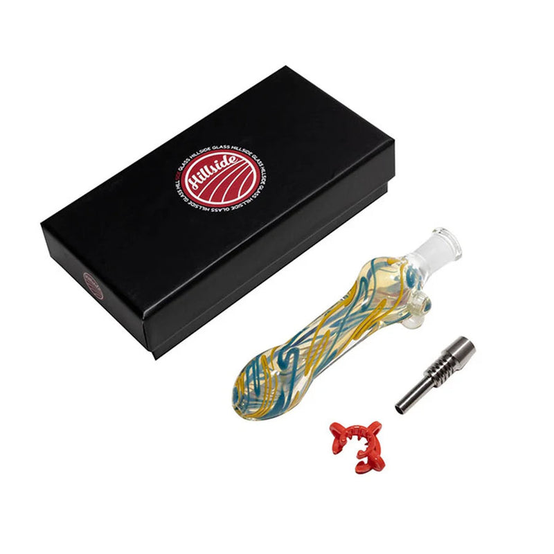 HillSide Glass nectar collector 1ct Ww-009-10 - Premium  from H&S WHOLESALE - Just $12! Shop now at H&S WHOLESALE