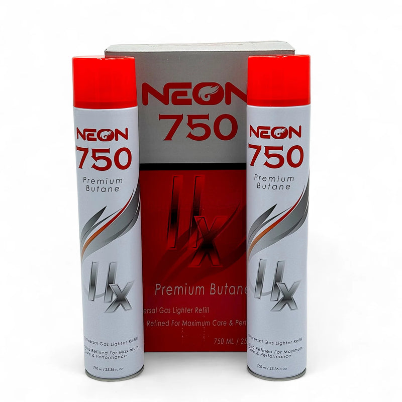 Neon Butane 750ML 11XL 9ct - Premium  from H&S WHOLESALE - Just $45! Shop now at H&S WHOLESALE