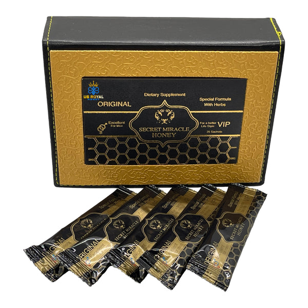 Golden Pack VIP Secret Miracle Honey For Man Original 12ct Leather Box - Premium  from H&S WHOLESALE - Just $12! Shop now at H&S WHOLESALE