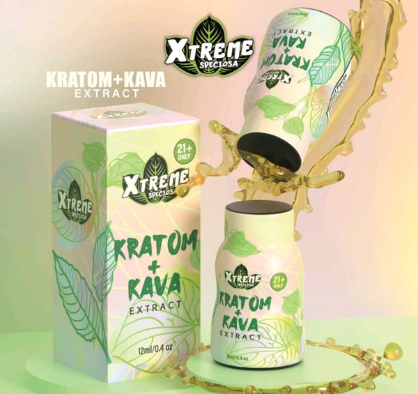 Xtreme Speciosa Kratom+Kava Extract Shots 15ct Box - Premium  from H&S WHOLESALE - Just $110! Shop now at H&S WHOLESALE