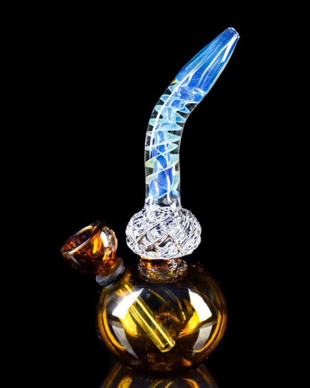 6’’ Spiral Tilted Fumed Mini Bong Bubble Glass Pipe 1ct - Premium  from H&S WHOLESALE - Just $5.99! Shop now at H&S WHOLESALE