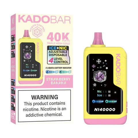 Kado Bar NI40,000 Puffs Smart Screen Ice+Nic Disposable Vape 5ct Box - Premium  from H&S WHOLESALE - Just $55! Shop now at H&S WHOLESALE