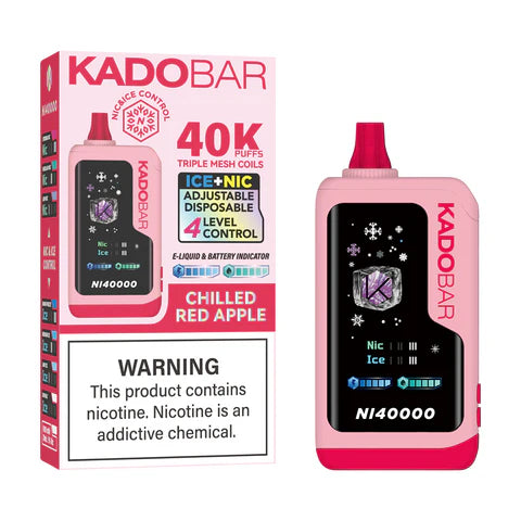 Kado Bar NI40,000 Puffs Smart Screen Ice+Nic Disposable Vape 5ct Box - Premium  from H&S WHOLESALE - Just $55! Shop now at H&S WHOLESALE