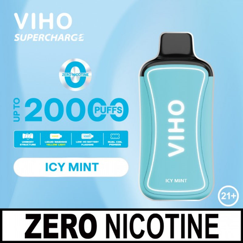 Viho Supercharge 20,000 Puffs Zero 0% Nicotine 5ct Box Disposable Vape - Premium  from H&S WHOLESALE - Just $47.50! Shop now at H&S WHOLESALE