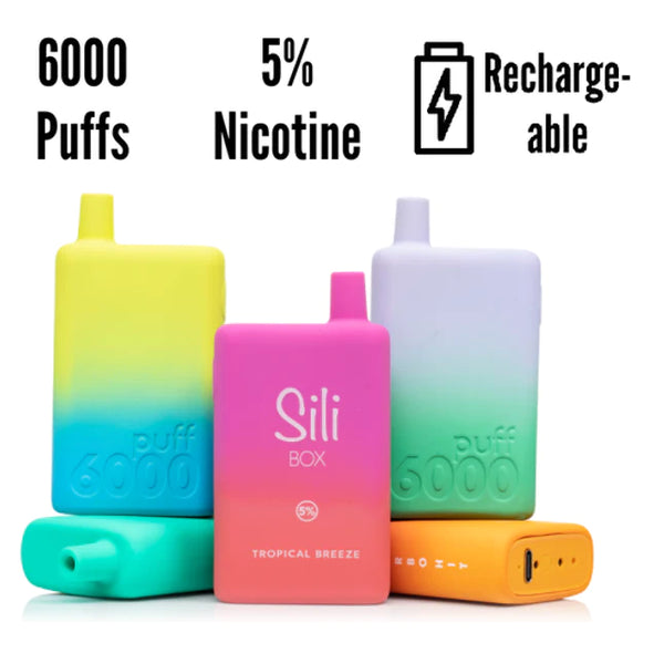Sili Box Turbo Hit 6000 Puffs 5% Nic 5ct Display disposable Vape - Premium  from H&S WHOLESALE - Just $30! Shop now at H&S WHOLESALE