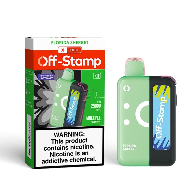 Off-Stamp X-Cube Disposable Kit 25,000 Puffs 50mg 18ml 5ct Box - Premium  from H&S WHOLESALE - Just $52.50! Shop now at H&S WHOLESALE