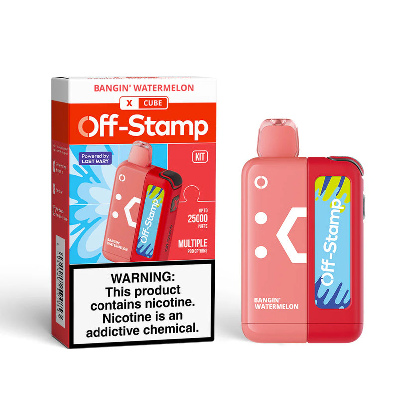 Off-Stamp X-Cube Disposable Kit 25,000 Puffs 50mg 18ml 5ct Box - Premium  from H&S WHOLESALE - Just $52.50! Shop now at H&S WHOLESALE